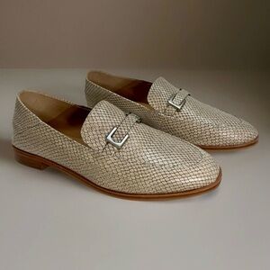 Vince Camuto Cakella Bone Nuvo Snake Loafer Slip On Women's Size 8.5
